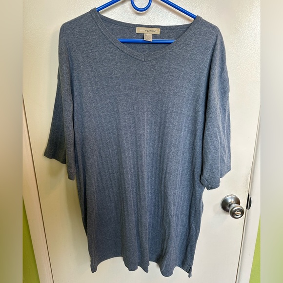 Blue Knit T-Shirt - Picture 1 of 3